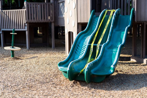 Play Area Mulch Installation in Mill Valley