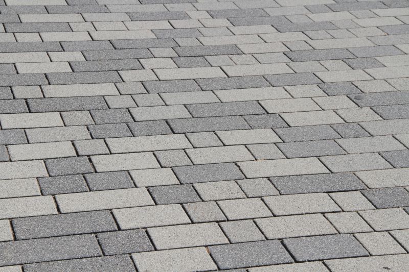 Modern paver layout
